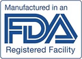 Manufactured in an FDA registered facility